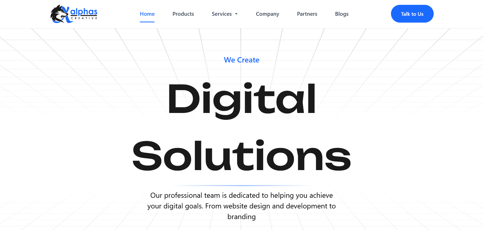 AlphasCreative desktop view
